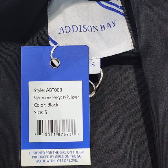 Addison Bay Polished Double Knit Zip Everyday Pullover Small - Picture 7 of 11